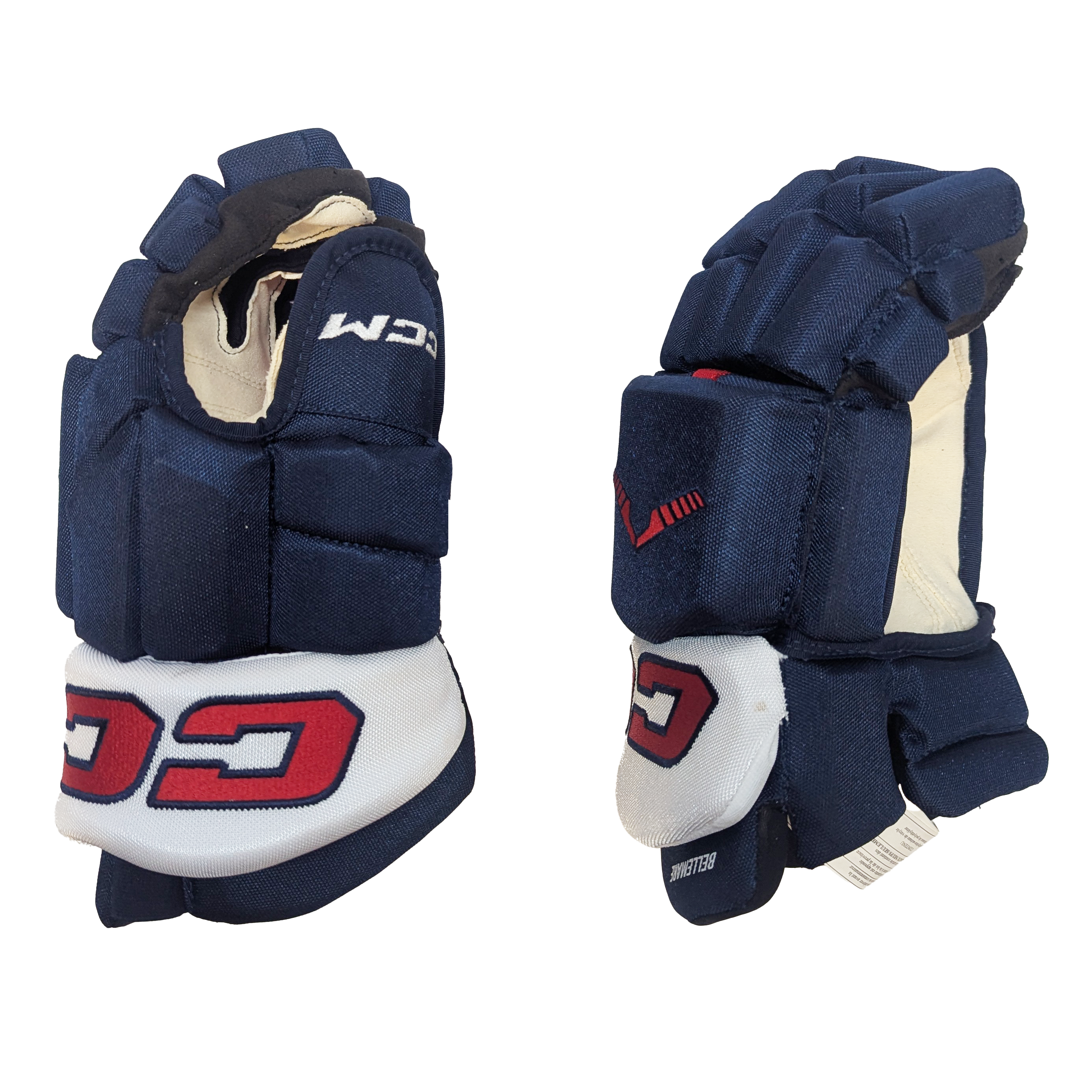 CCM HGTKPP - Team France Pro Stock Glove - Pierre-Édouard Bellemare (Blue/White)